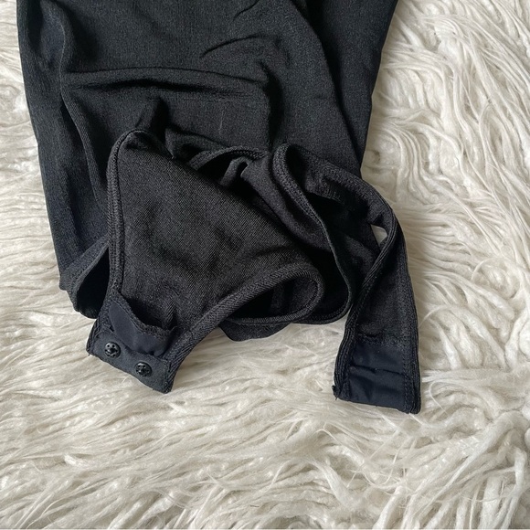 ALIX NYC Black Sleeveless Britton Zip Turtleneck Thong Bodysuit EUC Size Small - Picture 7 of 11